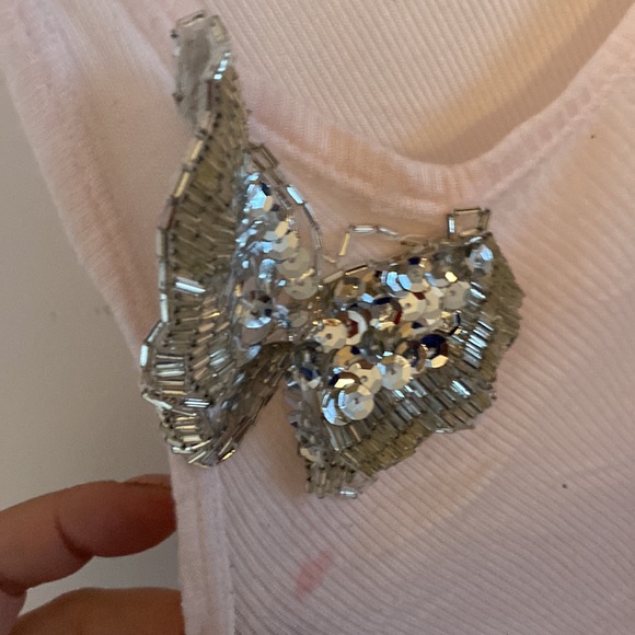 LOYANDFORD FOR SCOOP NYC tie dye butterfly sequin 4 modal ombré - Picture 3 of 5